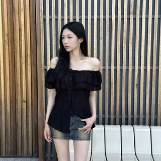 Off-Frill Innocent Blouse