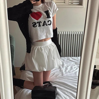 Pumpkin Balloon Mini Skirt