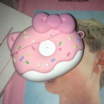 Kitu Pink Donut Silicone AirPods Case