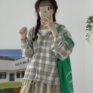Yona Check Summer Hoodie