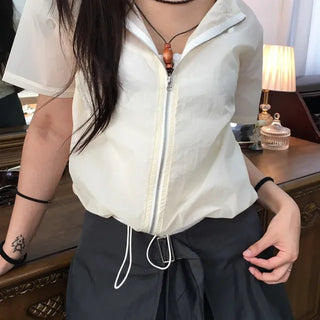 Basic Short Sleeve Windbreaker