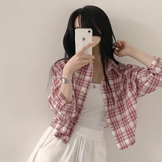 100% Versatility, Cotton Check Loose Fit Short & Long Sleeve Shirt