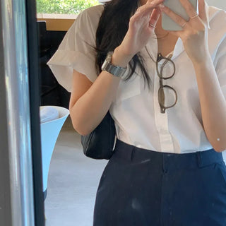 Moomeu Loose Fit Short Sleeve Shirt
