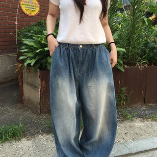 Vintage Shirred Denim