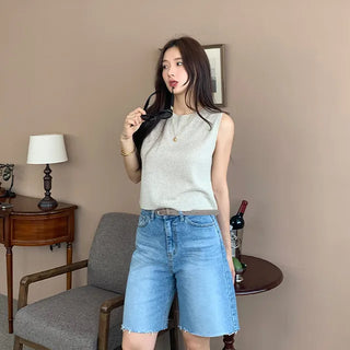 Daily Catbrush Bermuda Denim Pants