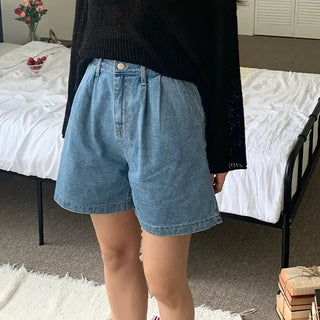 Pintuck Wide Shorts