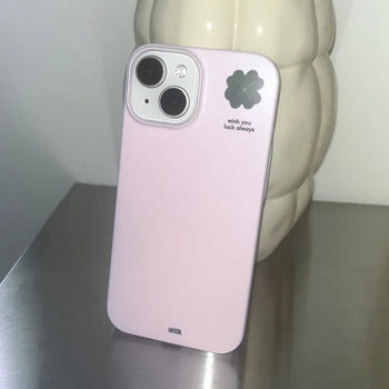 Lucky Biki Four-Leaf Clover Hard iPhone Case