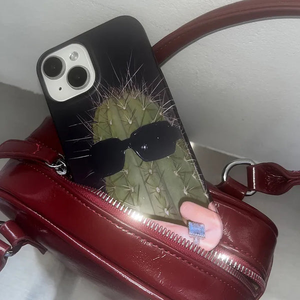 Hip Sunglasses Cactus Hard iPhone Case