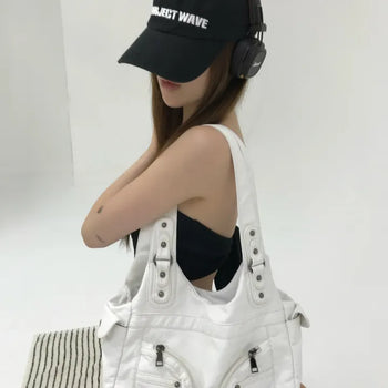 Round Pocket Two-Way Shoulder Bag (2 colors)