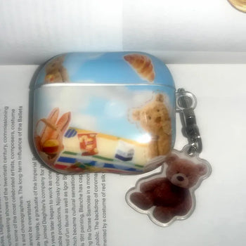 Bola Teddy Bear Keyring Set AirPods Case
