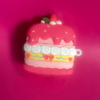 Pink Cake 3D Silicone AirPods Case