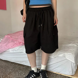 Two-way elasticated Bermuda shorts