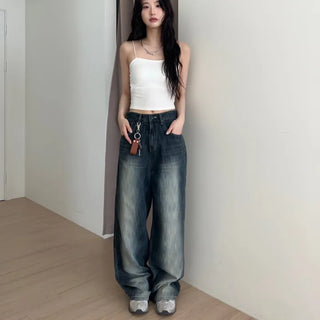 vivi brush wide denim pants
