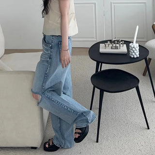 ice wide denim pants