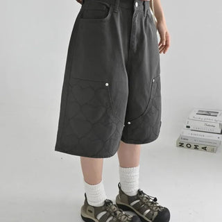 [OOT] Heart Double Knee Bermuda Pants
