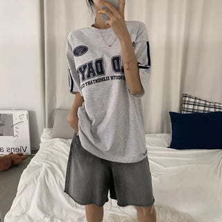 [Boxy Fit] Hip Lettering Unisex Short Sleeve T-shirt (4 colors)
