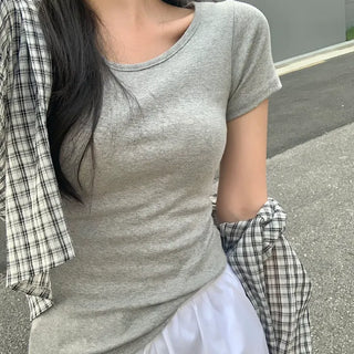 Wenz U-neck Basic Short Sleeve T-shirt