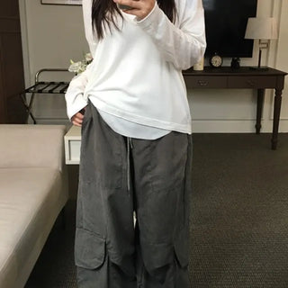 Pocket Suede Cargo Pants
