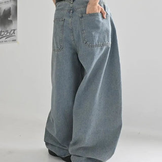 Striped New Mega Denim Pants