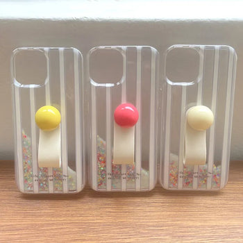 Lolly Sparkle Glitter Moving Shaker Smart Talk iPhone Case