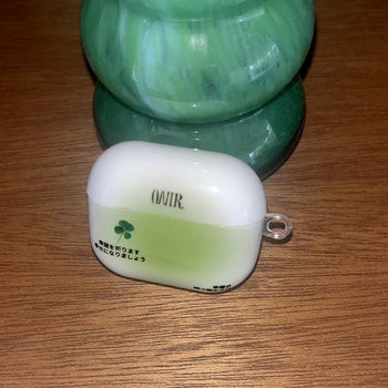 Four-Leaf Clover Lucky Green AirPods Case