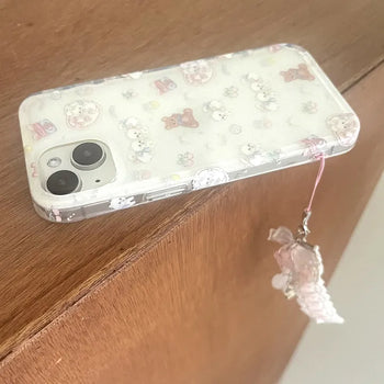 Bay Keyring Set Character Pattern iPhone Case