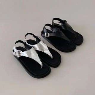 Flip-flops Sandals Strap Buckle Flip-flops Cushion Slippers Thumb Flip-flops Unique Summer Shoes