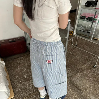 Elastic Carpenter Bermuda Pants