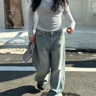 Awesome Wool Washed Denim Pants