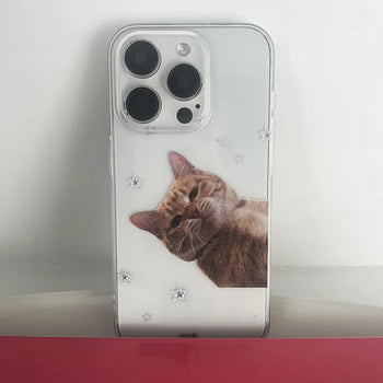 Ttoi Silverstar Cat Transparent iPhone Case