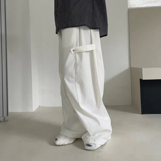 snap wide balloon pants