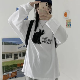 [UNISEX] Cat Blouse Long Sleeve T-shirt
