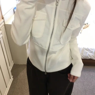 Waffle Zip-up Jumper