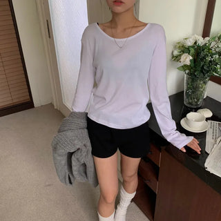 [Standard ver] Daily Basic Plain Round Long Sleeve T-shirt (6 colors)