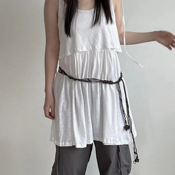Layered sleeveless dress