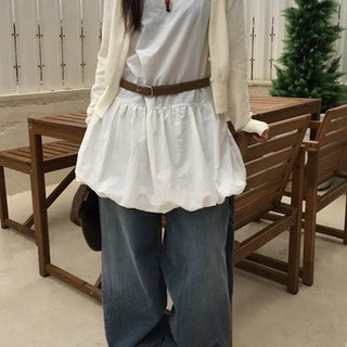 Balloon Mini Perm Dress