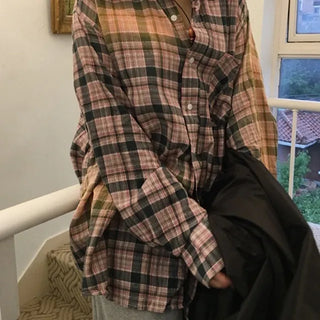 Cookie Dyed Washed Check Shirt
