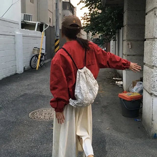Wood String Backpack