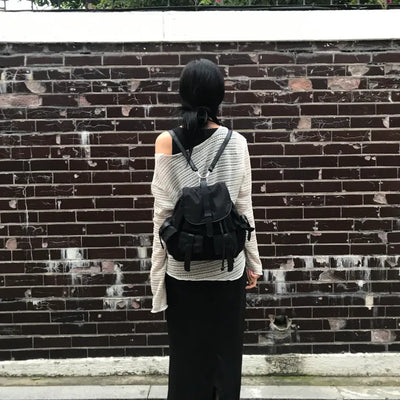 Pocket Two-Way Shoulder Backpack (2 colors)
