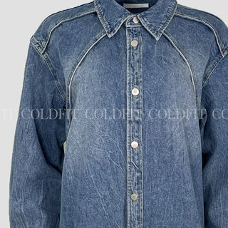 Washed denim shirt