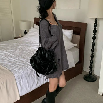 [Delicate/Single Look!] Slim Damaged Long Knit (6 colors)