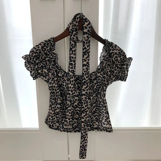 Saka Leopard T-Scarf Set