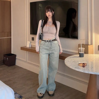 Berenge semi-high wide pants
