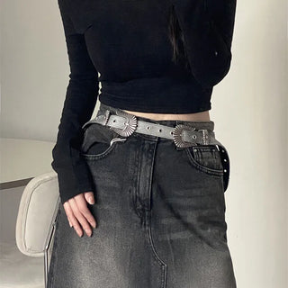 Tenoushon vintage denim belt