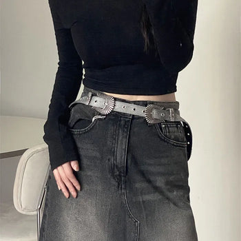 Tenoushon vintage denim belt