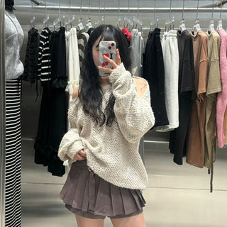 Puppy Asymmetrical Cut Knit