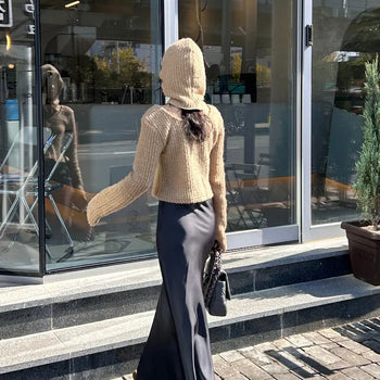 PERFECT satin maxi long skirt