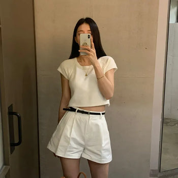 Hail Soft Cap Sleeve Square Knit