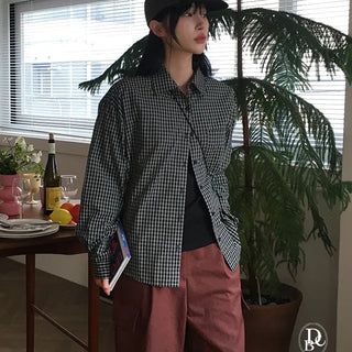 Andy Small Check Loose Fit Shirt