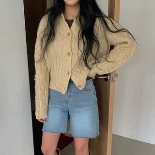 Sorbet cable cardigan